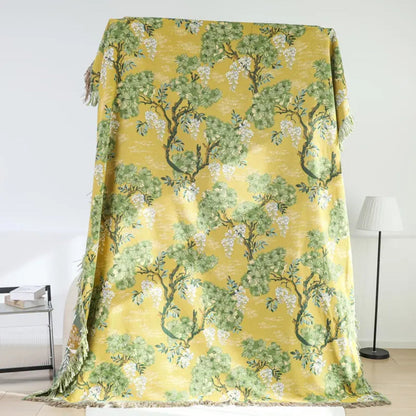 Throw Blanket Mulberry Tree Print 100% Cotton