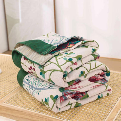 Throw Blanket Organic Cotton 4-Layer Gauze Oversized
