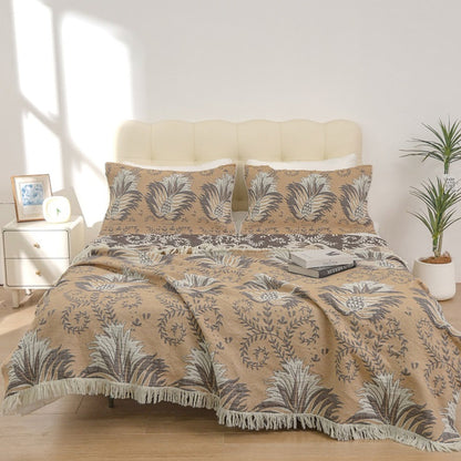 Throw Blanket Oversized 100% Cotton Boho Woven