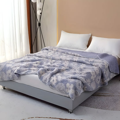 Throw Blanket Oversized Reversible Ultra-Plush Microfiber