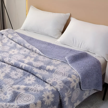 Throw Blanket Oversized Reversible Ultra-Plush Microfiber