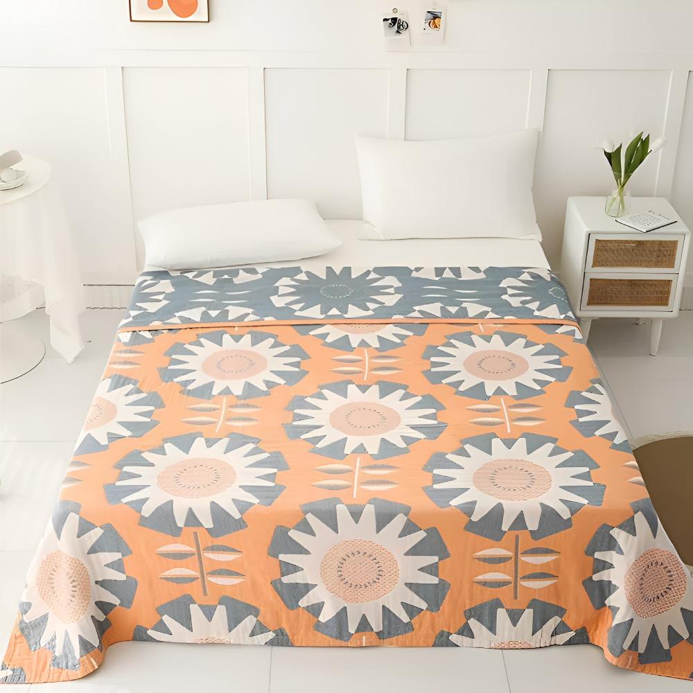 Throw Blanket Pure Cotton Lightweight & Breathable