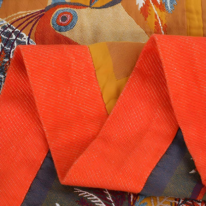 Throw Blanket Reversible Cotton Gauze Tropical Toucan Print