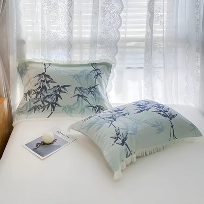 Throw Blanket Reversible Jacquard Cotton