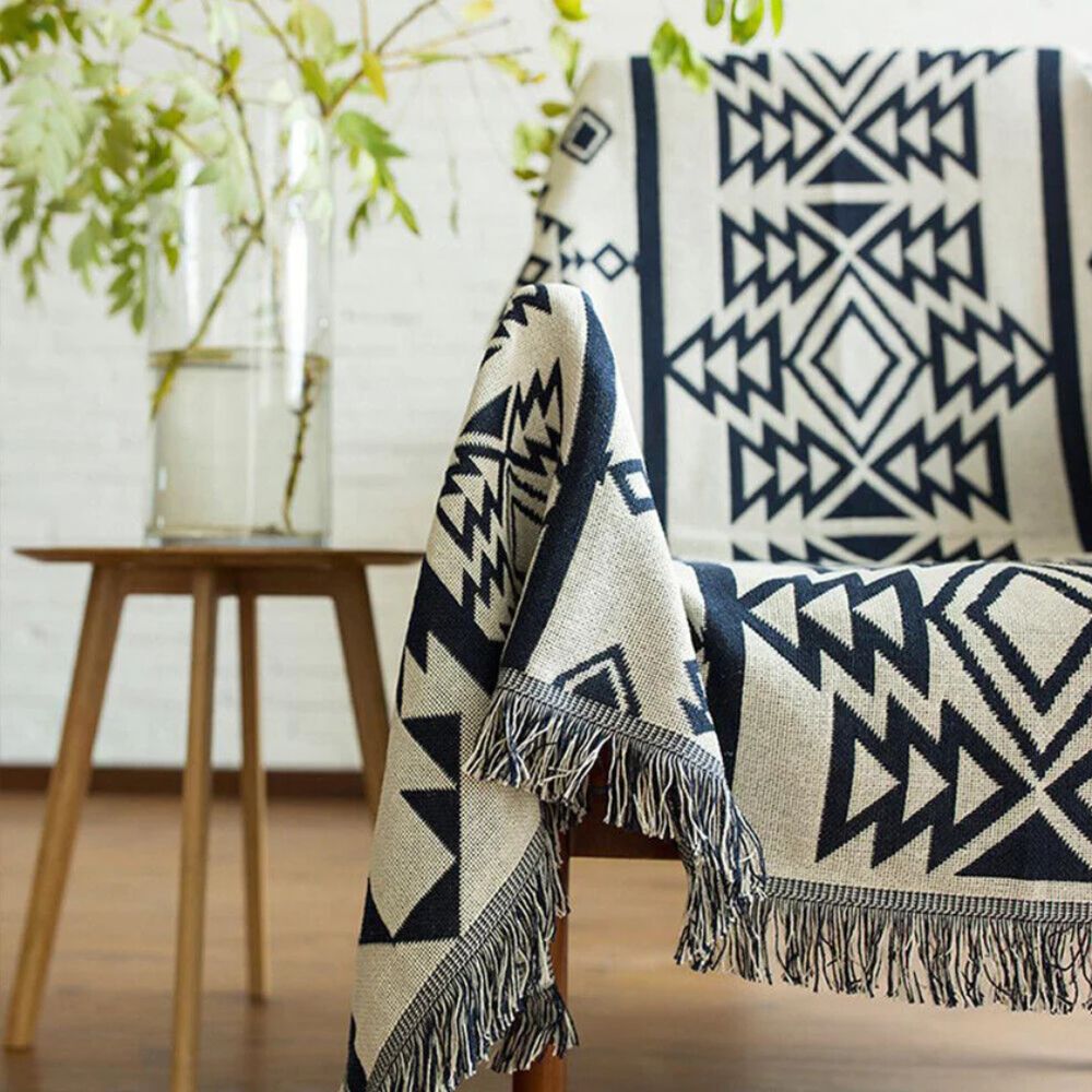 Throw Blanket Reversible Microfiber Blend Machine Washable