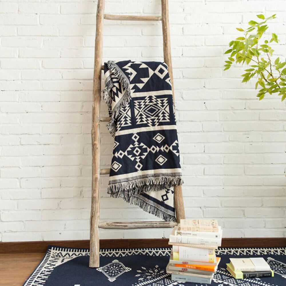 Throw Blanket Reversible Microfiber Blend Machine Washable