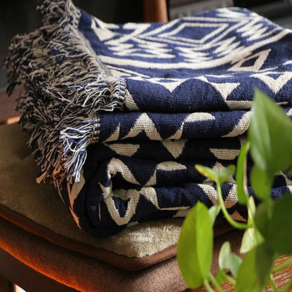 Throw Blanket Reversible Microfiber Blend Machine Washable