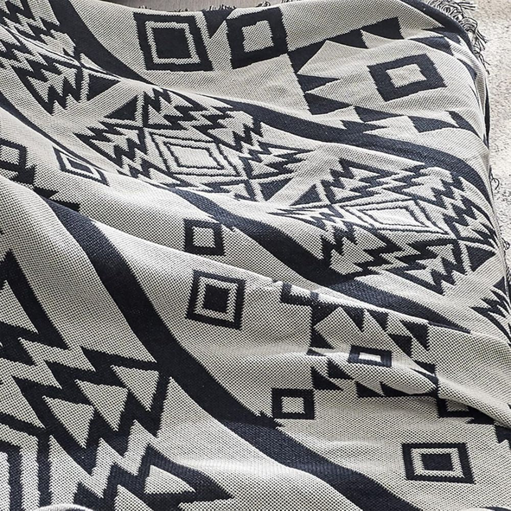 Throw Blanket Reversible Microfiber Blend Machine Washable