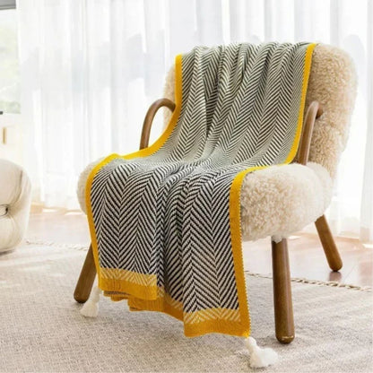 Throw Blanket Ultra-Soft Acrylic Lightweight & Machine Washable