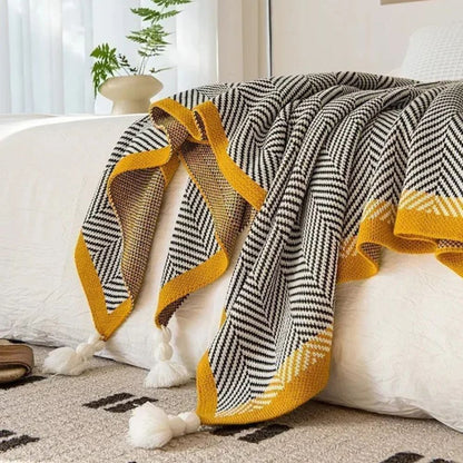 Throw Blanket Ultra-Soft Acrylic Lightweight & Machine Washable