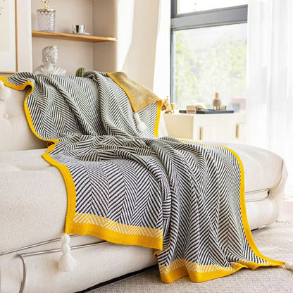 Throw Blanket Ultra-Soft Acrylic Lightweight & Machine Washable