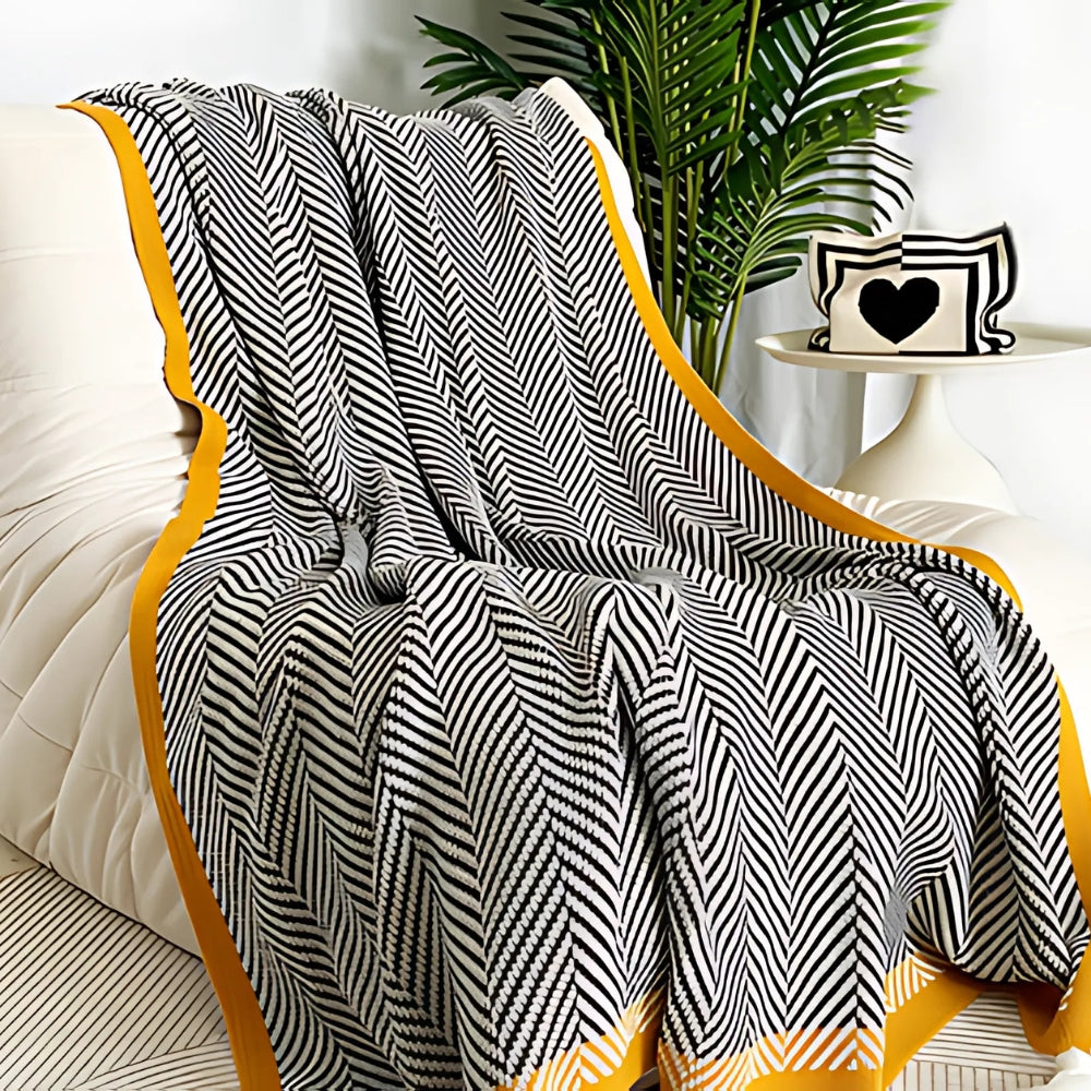 Throw Blanket Ultra-Soft Acrylic Lightweight & Machine Washable