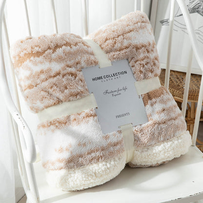Throw Blanket Velvet & Sherpa Double-Sided Machine Washable