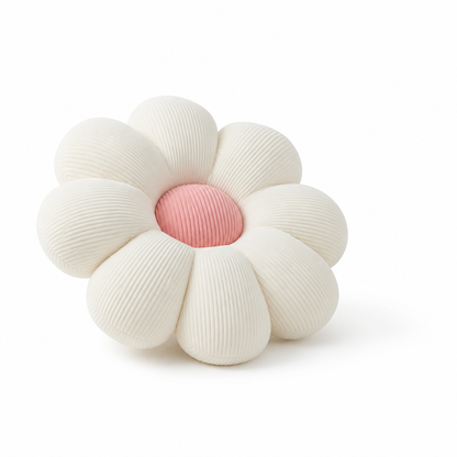 Throw Pillow Flower-Shaped Pastel Plush & Shape-Retaining
