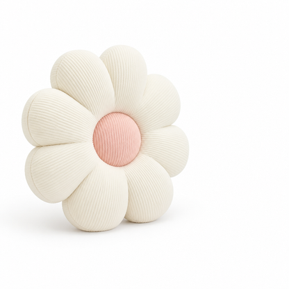 Throw Pillow Flower-Shaped Pastel Plush & Shape-Retaining