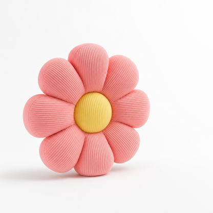 Throw Pillow Flower-Shaped Pastel Plush & Shape-Retaining