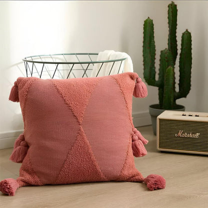 Throw Pillow Nordic Tassel Soft Microfiber Machine Washable