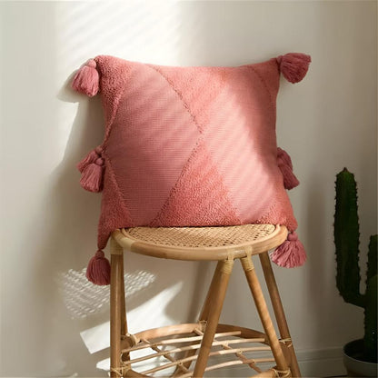 Throw Pillow Nordic Tassel Soft Microfiber Machine Washable
