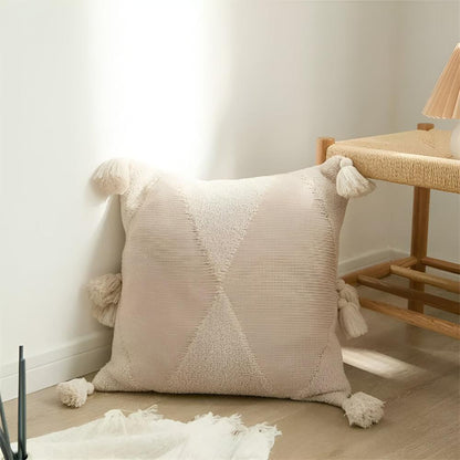 Throw Pillow Nordic Tassel Soft Microfiber Machine Washable