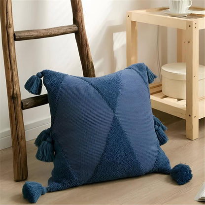 Throw Pillow Nordic Tassel Soft Microfiber Machine Washable