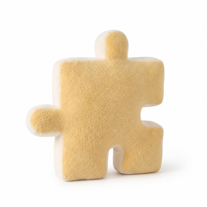 Throw Pillow Puzzle-Shaped Plush Extra-Thick Filling