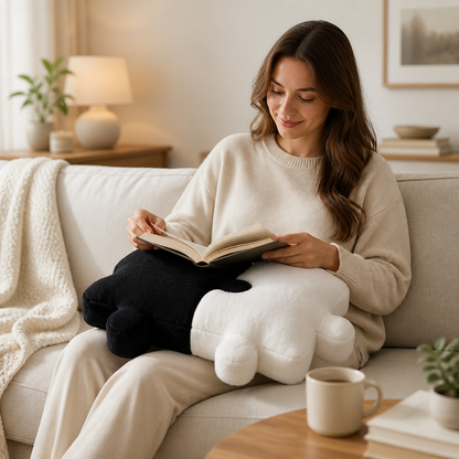 Throw Pillow Puzzle-Shaped Plush Extra-Thick Filling
