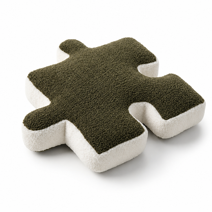 Throw Pillow Puzzle-Shaped Plush Extra-Thick Filling