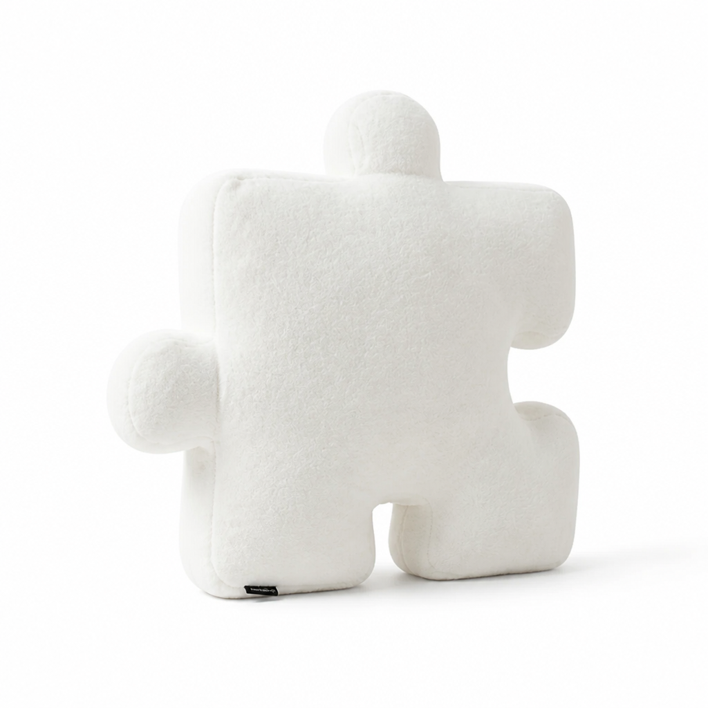 Throw Pillow Puzzle-Shaped Plush Extra-Thick Filling