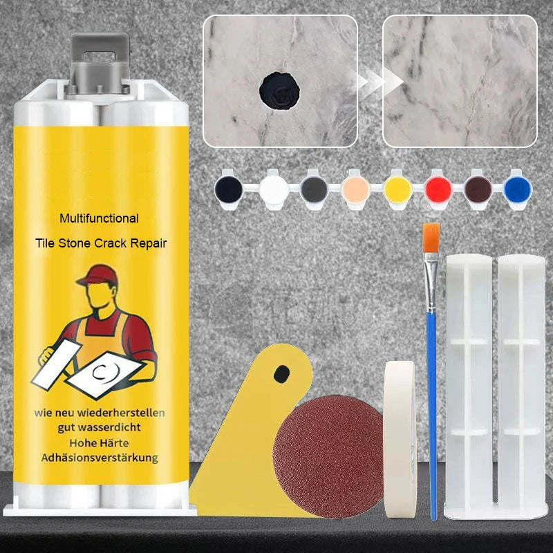 Tile & Stone Repair Kit Color-Matching 6 Pigments