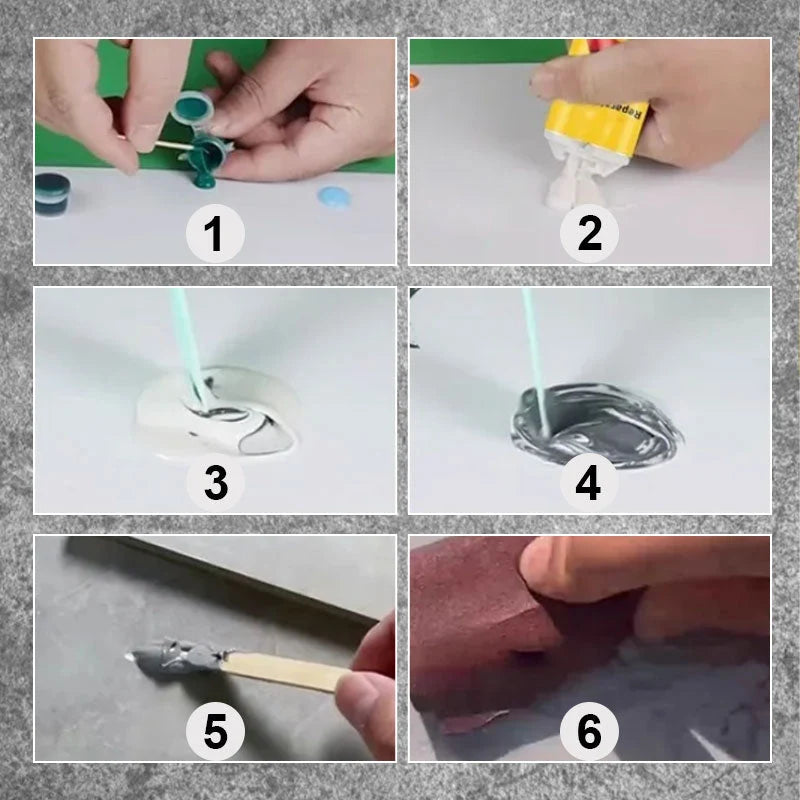 Tile & Stone Repair Kit Color-Matching 6 Pigments