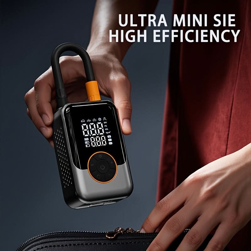 Tire Inflator Cordless Rechargeable Digital Pressure Gauge & LED Light