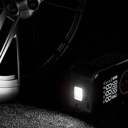 Tire Inflator Cordless Rechargeable Digital Pressure Gauge & LED Light