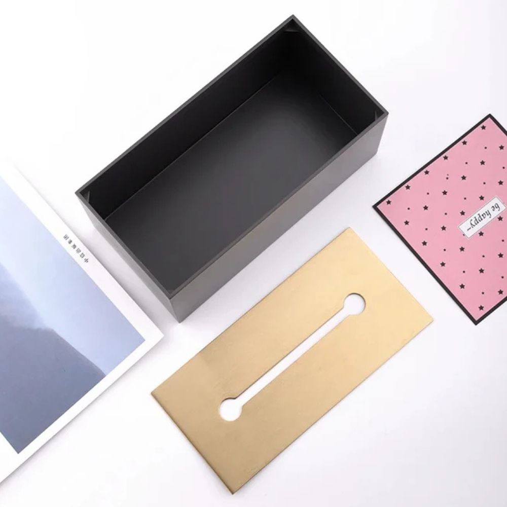 Tissue Box Holder Iron Minimalist Design
