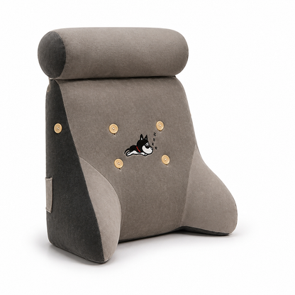 Toast-Shaped Cotton Plush Seat Pillow