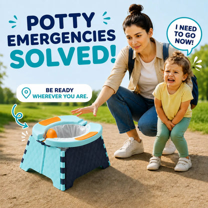 Toddler Potty Portable With Disposable Bags Included