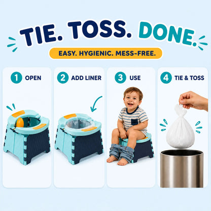 Toddler Potty Portable With Disposable Bags Included