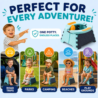Toddler Potty Portable With Disposable Bags Included