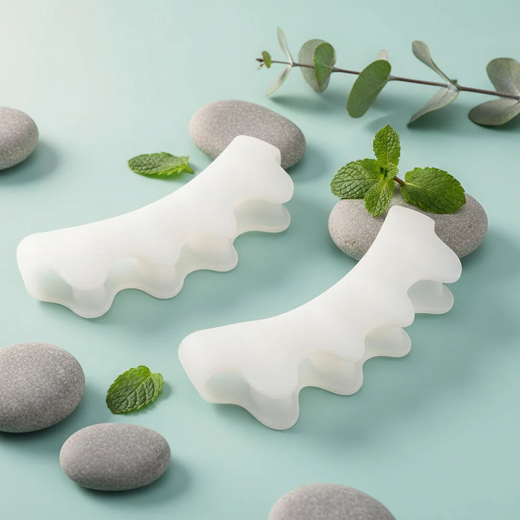 Toe Separators Soft Silicone Washable & Reusable Pair