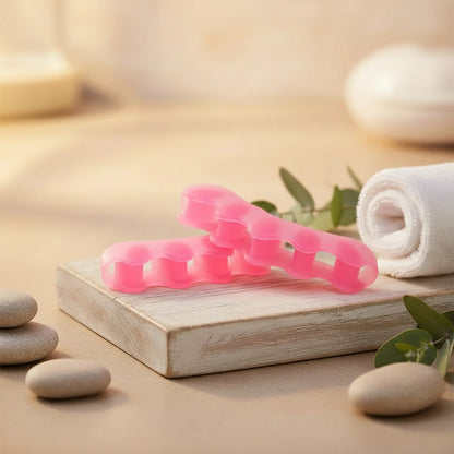 Toe Separators Soft Silicone Washable & Reusable Pair