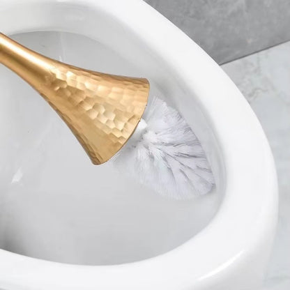 Toilet Brush Firm Bristles Ergonomic Handle Concealed Storage Base
