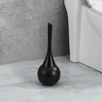 Toilet Brush Firm Bristles Ergonomic Handle Concealed Storage Base