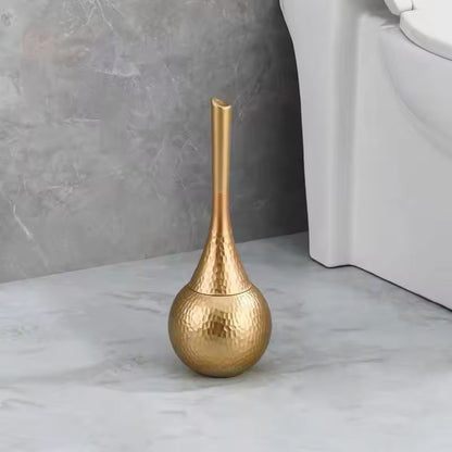 Toilet Brush Firm Bristles Ergonomic Handle Concealed Storage Base