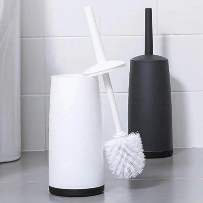 Toilet Brush No-Dead-Corner Scrubber Hidden Holder