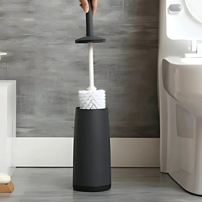 Toilet Brush No-Dead-Corner Scrubber Hidden Holder
