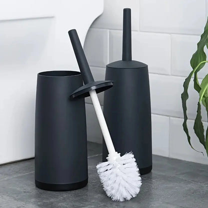Toilet Brush No-Dead-Corner Scrubber Hidden Holder