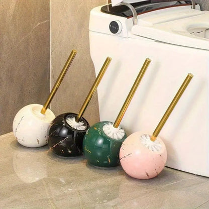 Toilet Brush Set Ceramic Marble Non-Slip Base