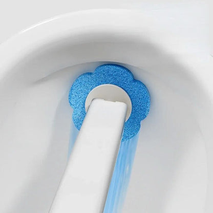 Toilet Brush Set Disposable Replaceable Heads Long Ergonomic Handle