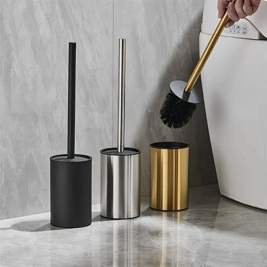 Toilet Brush Set Stainless Steel Upright Holder