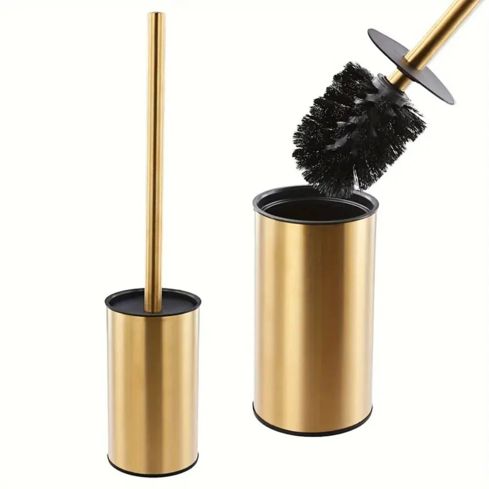 Toilet Brush Set Stainless Steel Upright Holder