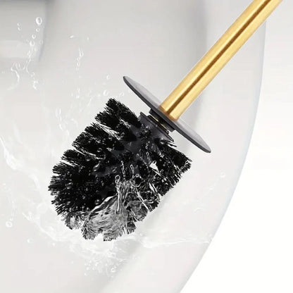 Toilet Brush Set Stainless Steel Upright Holder